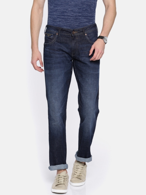 

Wrangler Men Blue Regular Fit Low-Rise Clean Look Stretchable Jeans