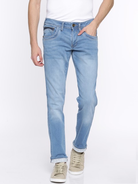 

Wrangler Men Blue Tapered Fit Low-Rise Clean Look Stretchable Jeans