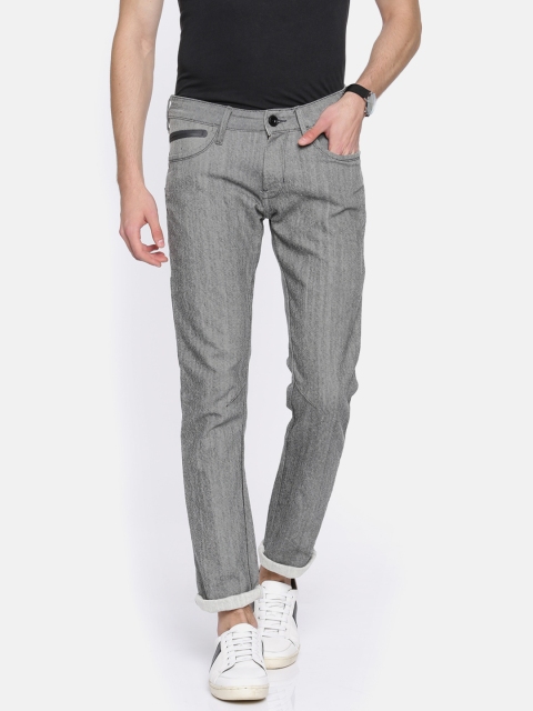 

Wrangler Men Grey Slim Fit Low-Rise Clean Look Stretchable Jeans