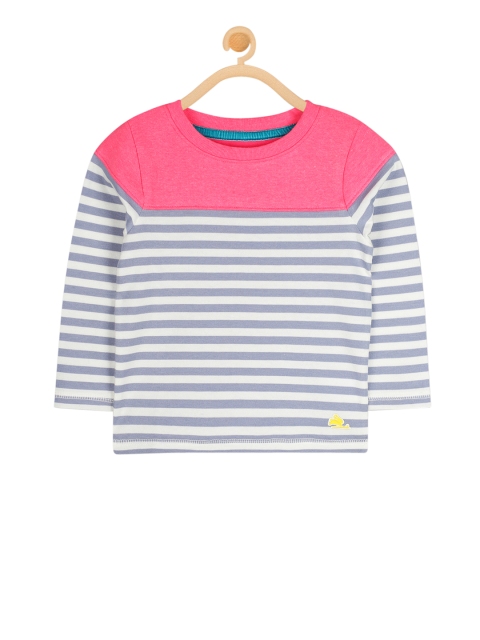 

Cherry Crumble Unisex White & Pink Striped Sweatshirt