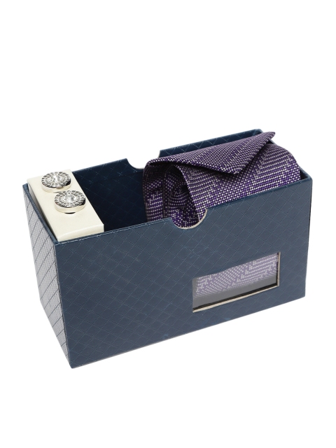 

Park Avenue Men Tie & Cufflinks Gift Set, Purple