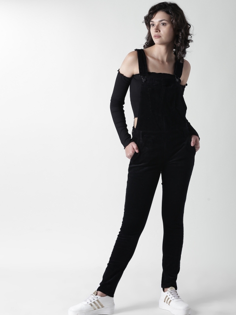 

FOREVER 21 Black Corduroy Dungarees