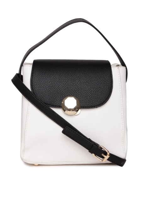 

Lisa Haydon for Lino Perros White & Black Solid Sling Bag