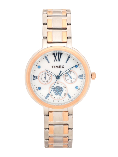 

Timex Women Mother Of Pearl Analogue Watch TWEL11706, White