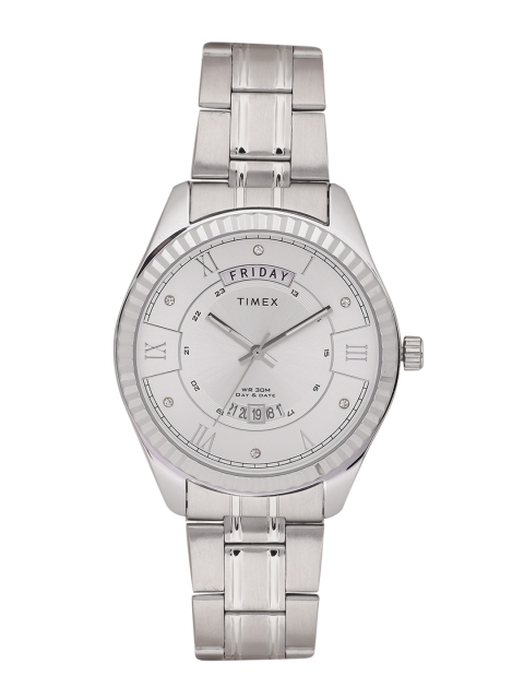 

Timex Men Silver-Toned Analogue Watch TW0TG6200