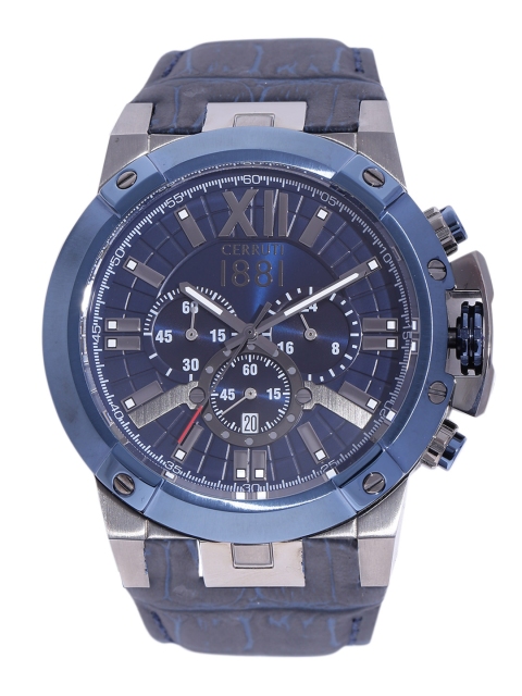 

Cerruti 1881 Men Navy Blue Chronograph Watch CRA145SUBL03BL