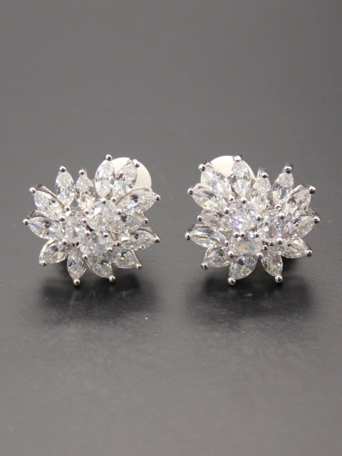 

Amavi Silver-Toned Floral Studs