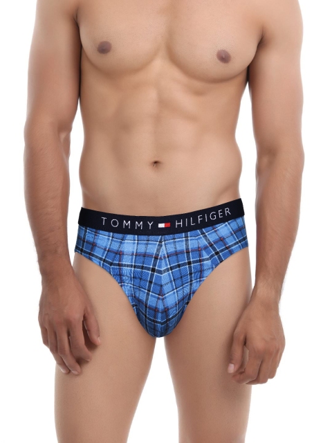 

Tommy Hilfiger Men Blue Checked Briefs P8AB1125