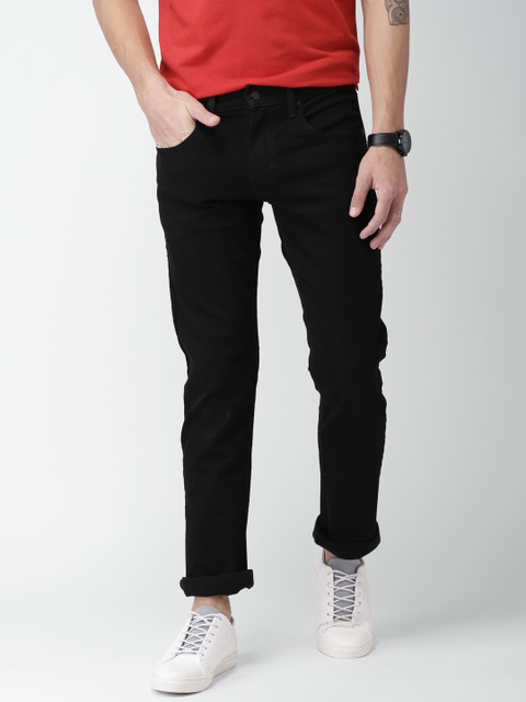 

Levis Men Black Skinny Fit Mid-Rise Clean Look Stretchable Jeans 65504