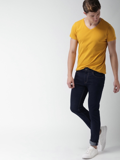 

Mast & Harbour Men Blue Skinny Fit Mid-Rise Clean Look Stretchable Jeans