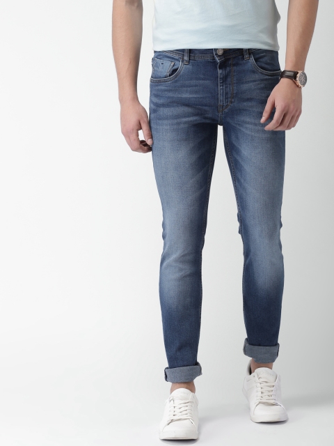 

Mast & Harbour Men Blue Skinny Fit Mid-Rise Clean Look Stretchable Jeans