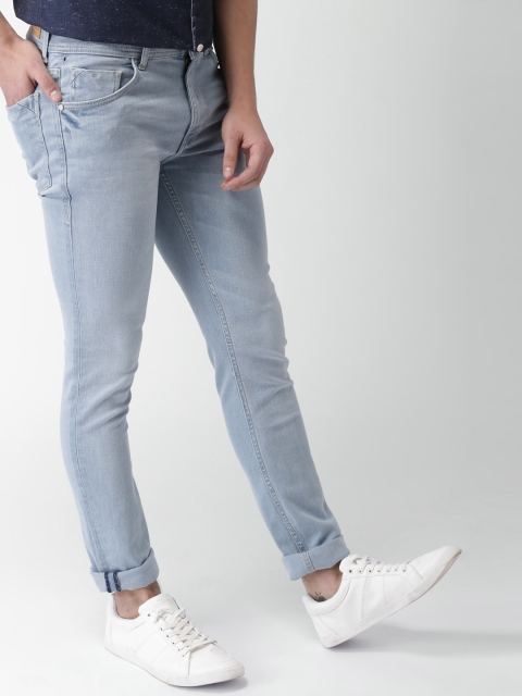 

Mast & Harbour Men Blue Skinny Fit Mid-Rise Clean Look Stretchable Jeans