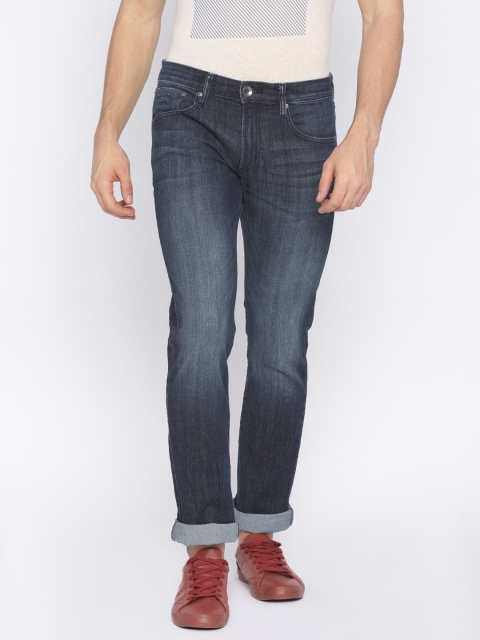 

Pepe Jeans Men Blue Slim Fit Low-Rise Clean Look Stretchable Jeans