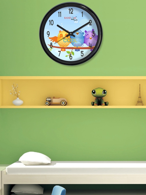 

RANDOM Blue Round Printed 30.4 cm Analogue Wall Clock