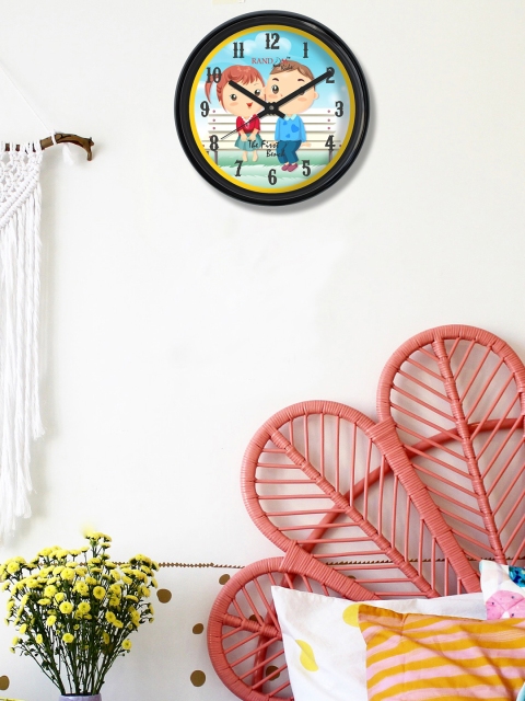 

RANDOM Multicoloured Round Printed 30.4 cm Analogue Wall Clock, Multi
