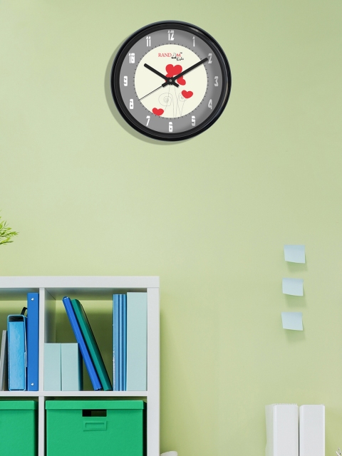 

RANDOM Off-White Round Printed 30.4 cm Analogue Wall Clock