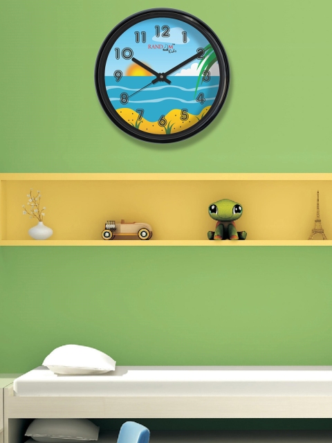 

RANDOM Blue Round Printed 30.4 cm Analogue Wall Clock