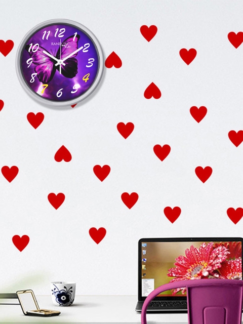 

RANDOM Purple Round Printed 30.4 cm Analogue Wall Clock