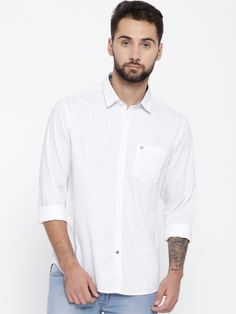 

Numero Uno Men White Regular Fit Printed Casual Shirt