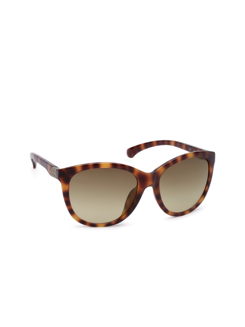 

Calvin Klein Jeans Women Oval Sunglasses 746AF 202 58 S, Brown