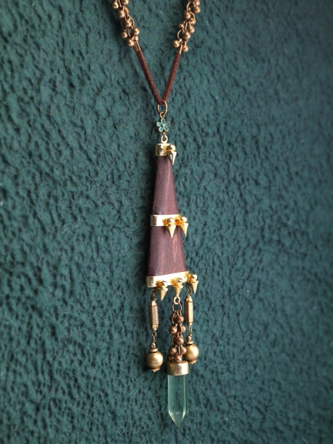

DIVA WALK Gold-Toned Brass Handcrafted Necklace