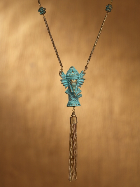 

DIVA WALK Gold-Toned Brass Handcrafted Necklace