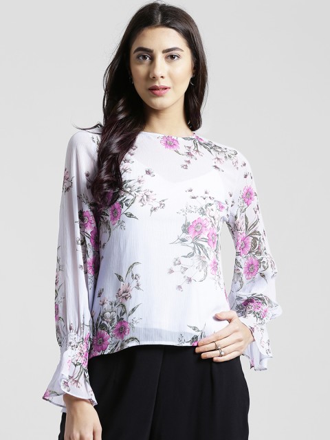 

Zink London Women White Printed Top