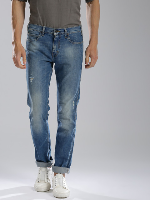 

Levis Men Blue 511 Slim Fit Low-Rise Low Distress Stretchable Jeans