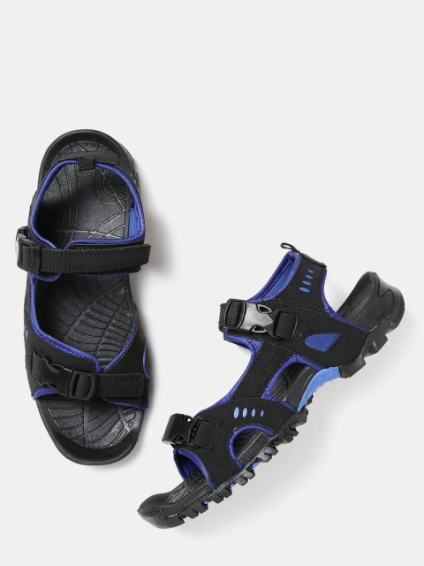 

Roadster Men Black Sports Sandals