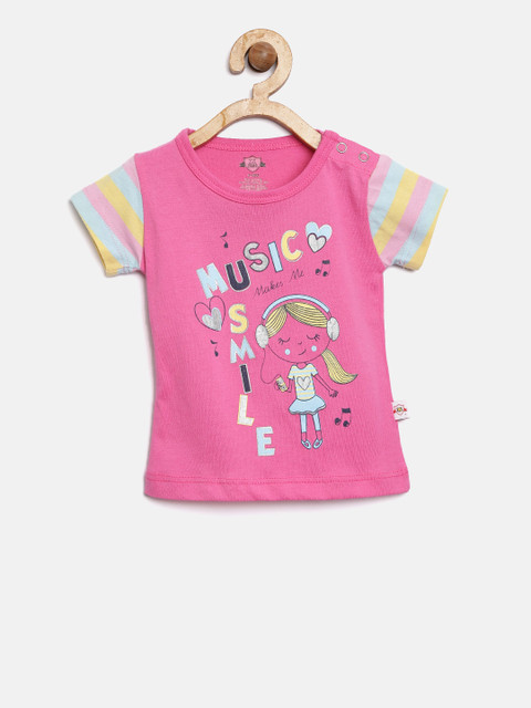 

Baby League Girls Pink Printed Top