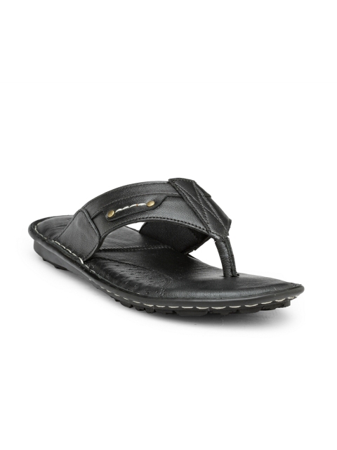 

Teakwood Leathers Men Black Comfort Sandals