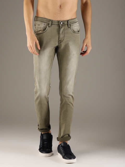 

Flying Machine Men Beige Jackson Skinny Fit Low-Rise Clean Look Stretchable Jeans