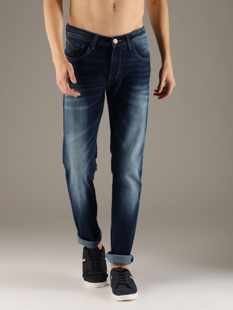 

Flying Machine Men Blue Michael Fit Mid-Rise Clean Look Stretchable Jeans