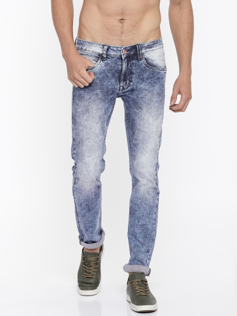 

Flying Machine Men Blue Jackson Skinny Fit Mid-Rise Clean Look Stretchable Jeans