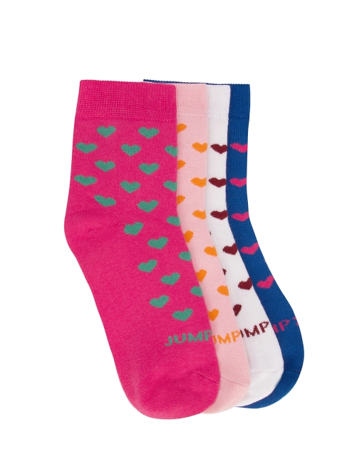 

JUMP USA Women Pack of 4 Ankle Length Socks, Peach
