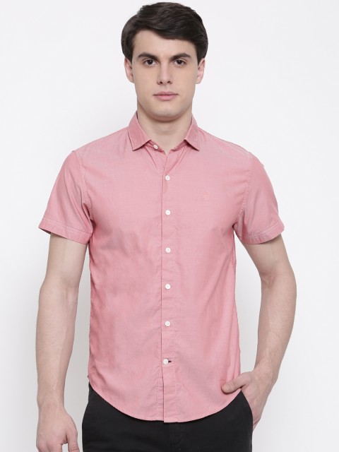 

Timberland Men Pink Slim Fit Solid Casual Shirt