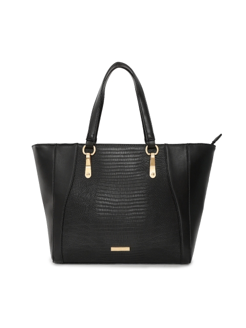

Addons Black Textured Shoulder Bag