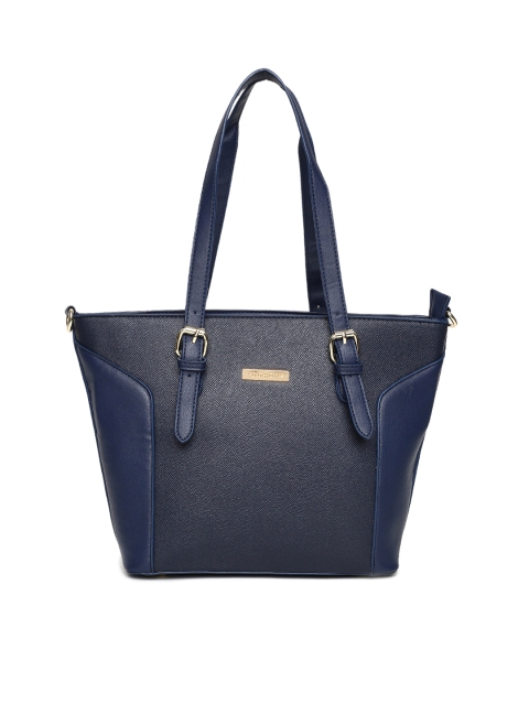 

Addons Navy Blue Solid Shoulder Bag