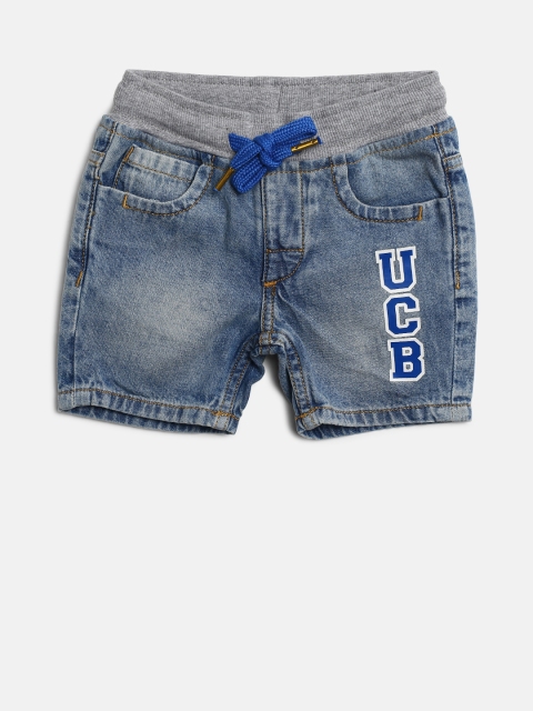 

United Colors of Benetton Boys Blue Washed Denim Shorts