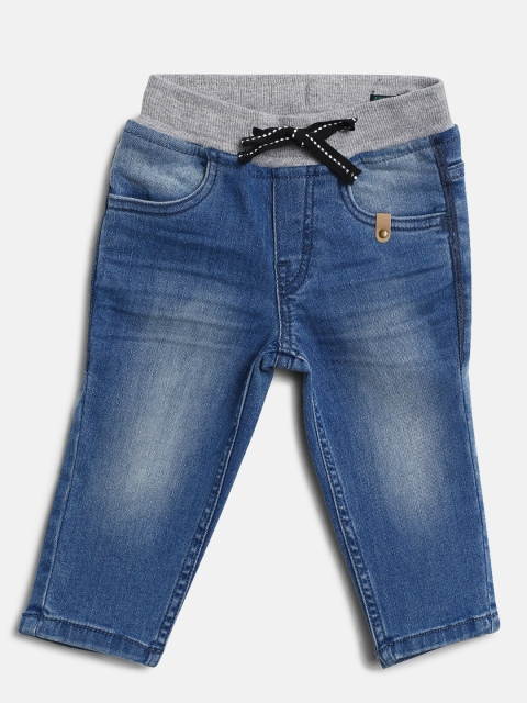 

United Colors of Benetton Boys Blue Mid-Rise Clean Look Stretchable Jeans