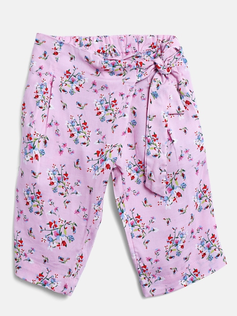 

United Colors of Benetton Girls Pink Floral Print Trousers
