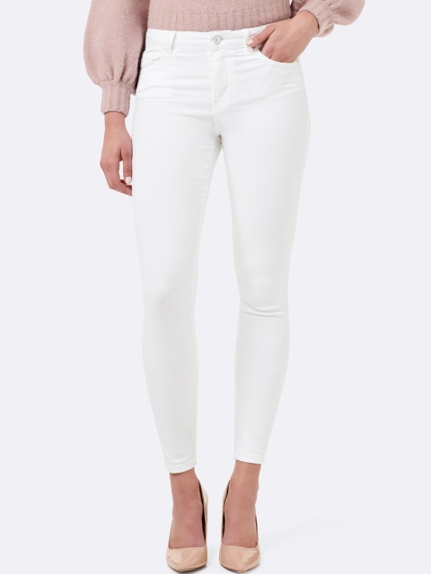 

Forever New Women White Skinny Fit Mid-Rise Clean Look Jeans