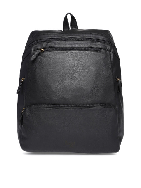 

Baggit Men Black Solid Backpack