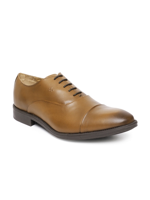 

Arrow Men Tan-Coloured Leather Oxfords