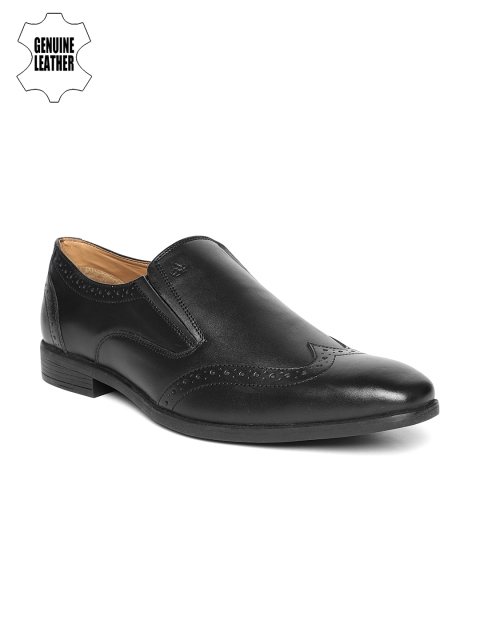 

Arrow Men Black Genuine Leather Semi-Formal Brogues