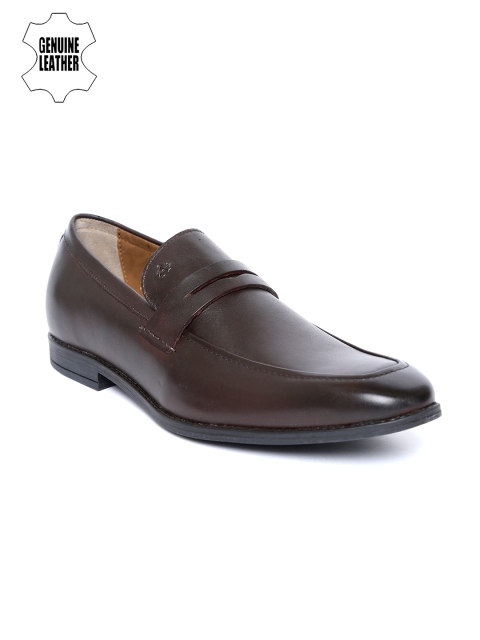 

Arrow Men Coffee Brown Genuine Leather Formal Slip-Ons