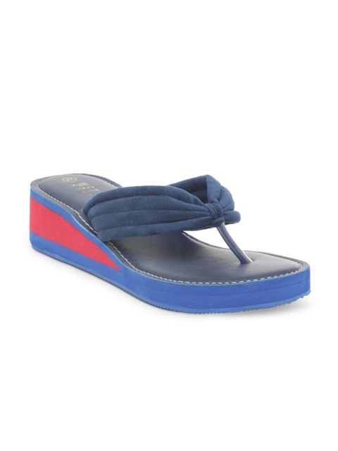 

Wet Blue Women Navy Blue Solid Comfort Heels