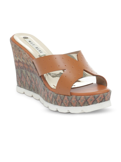 

Wet Blue Women Brown Solid Sandals