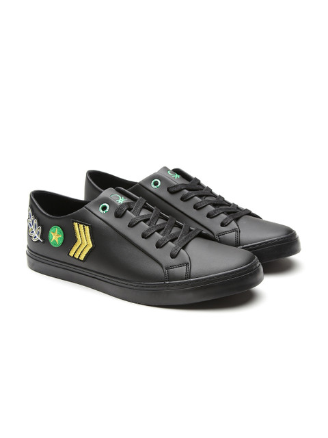 

United Colors of Benetton Men Black Sneakers