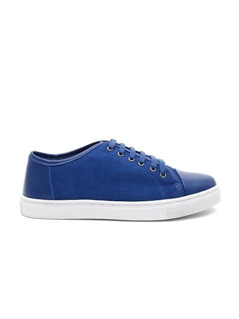 

United Colors of Benetton Men Blue Suede Sneakers